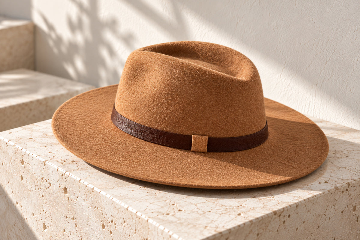 The Fedora en vista de tres cuartos